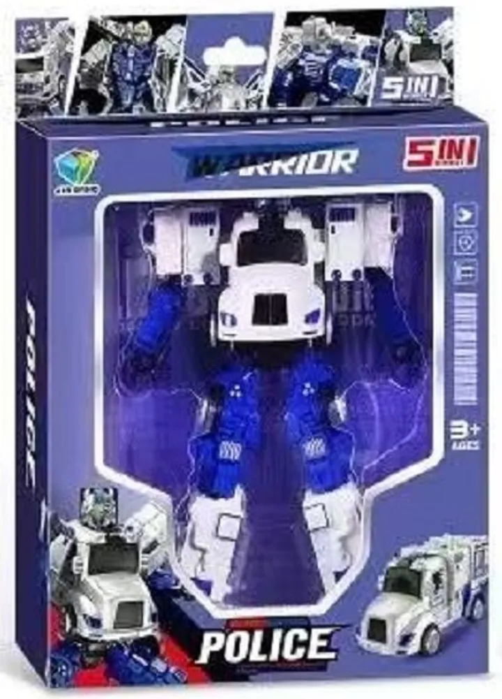 Робот-трансформер Miniso Warrior police, высота 25 см