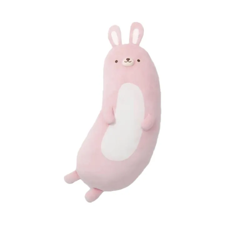 Подушка-карикатура обнимашка-животное 80 см Miniso, 76 × 38 см, кролик