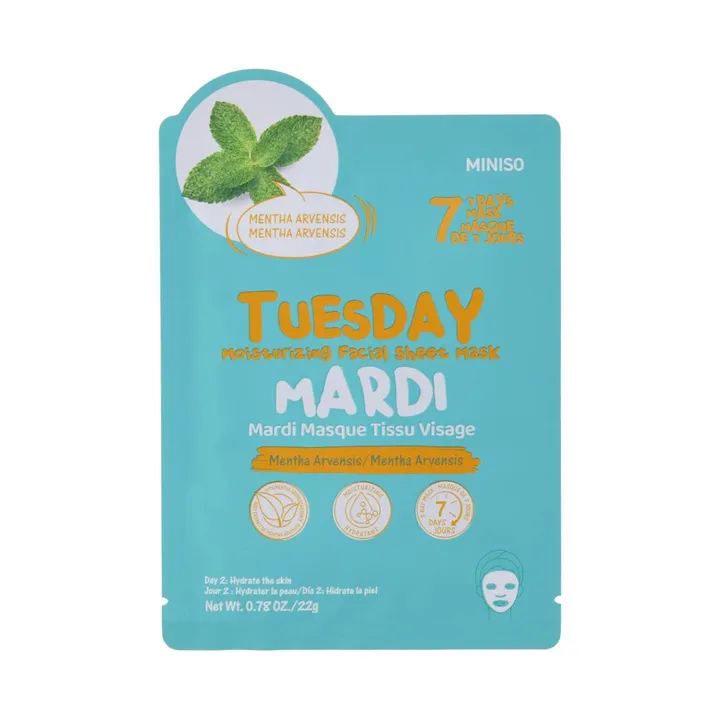 Маска для лица Miniso тканевая Tuesday 22 г