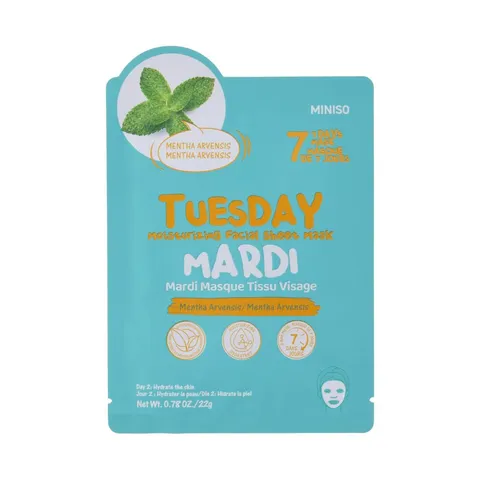 Маска для лица Miniso тканевая Tuesday 22 г