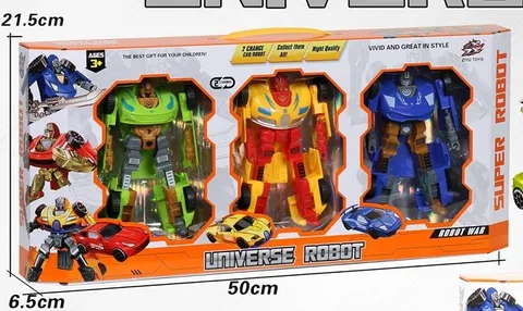 Робот-трансформер Miniso ZIKU TOYS, высота 15 см