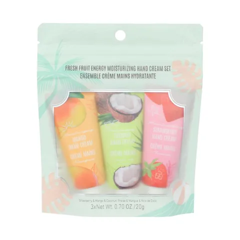 Крем для рук набор Fresh Fruit Energy 2.0 Miniso, 3 шт. в наборе