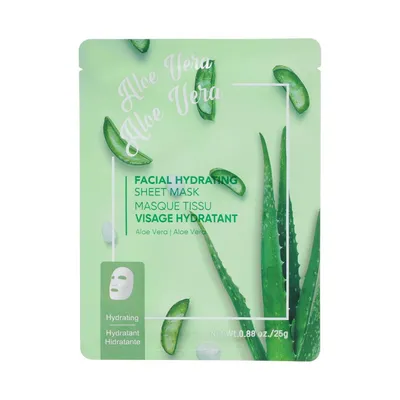 Маска для лица Miniso тканевая Aloe vera Hydrating facial sheet mask 1 шт