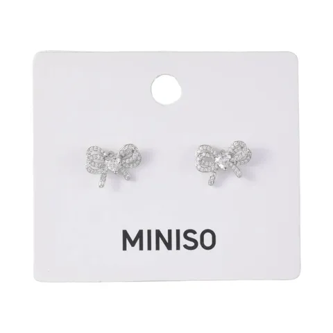 Серьги из серии Bowknot (2 шт.) Miniso, 8 × 5,5 см