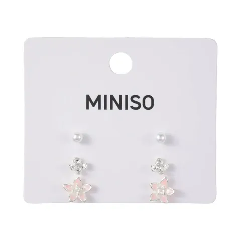 Серьги из серии Flower (6 шт.) Miniso, 8 × 5,5 см