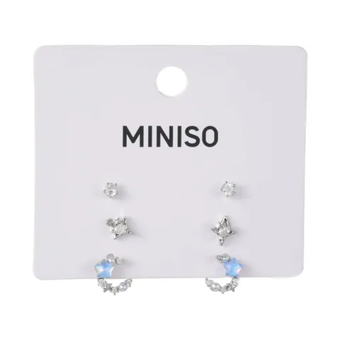 Серьги серии Star (6 шт.) Miniso, 8 × 5,5 см