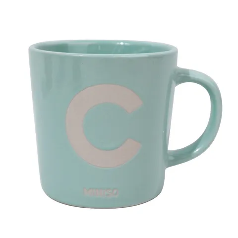 Кружка Miniso Alphabet Collection, 350 мл керамика
