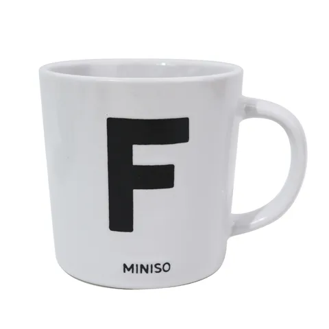 Кружка Miniso Alphabet Collection, 350 мл керамика