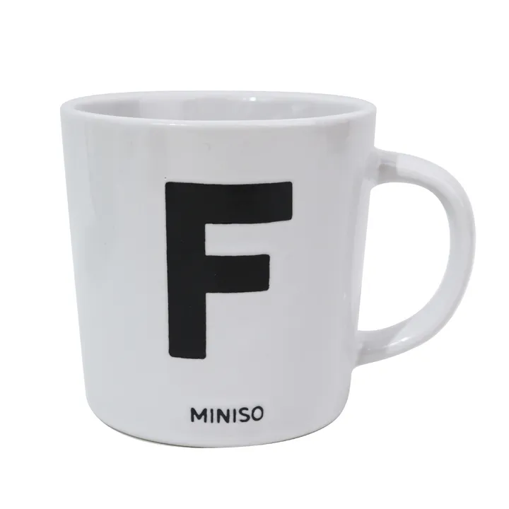 Кружка Miniso Alphabet Collection, 350 мл керамика