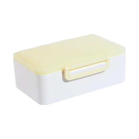 Ланч-бокс ланчбокс Macaron Series однослойный 830 мл Miniso, 17,5 × 12,5 см, жёлтый