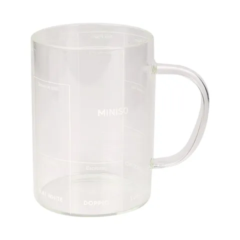 Кружка Miniso, 400 мл, стекло, 1 шт.
