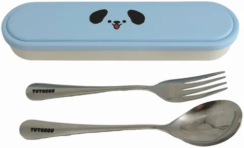 Набор столовых приборов Miniso 2 шт, серебристый