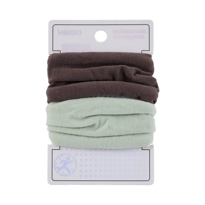 Резинки для волос Sport Series (2 шт.) Miniso, 7,5 × 5 см