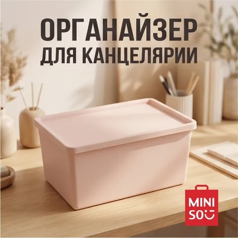 Miniso органайзер Macaron 15x10x8 см, пластик