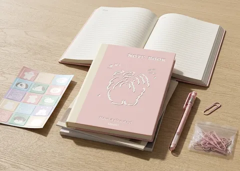 Ежедневник Miniso Have a nice day, A5, 60 л, розовый