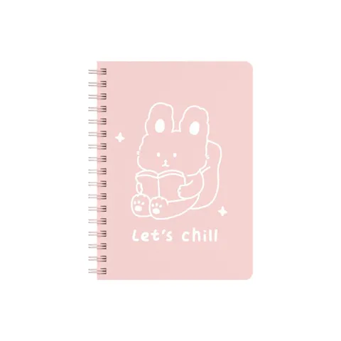 Предметная тетрадь Miniso Тетрадь с рисунком животного и надписью &#34;Let&#39;s chill&#34, 60 л, А6, линейка, мягкая обложка, 1 шт