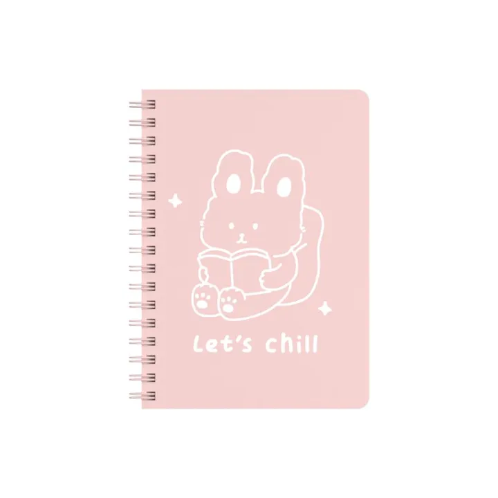 Предметная тетрадь Miniso Тетрадь с рисунком животного и надписью &#34;Let&#39;s chill&#34, 60 л, А6, линейка, мягкая обложка, 1 шт
