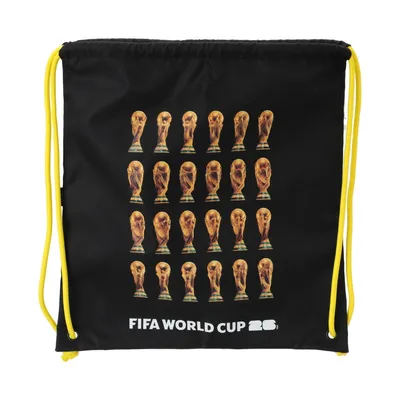 Коллекция FIFA WORLD CUP 2026 — рюкзак-мешок Miniso, 40,5 × 38 см, черный
