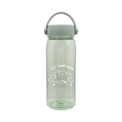 Бутылка Miniso 0.5 л зеленый, винтовая, пластик