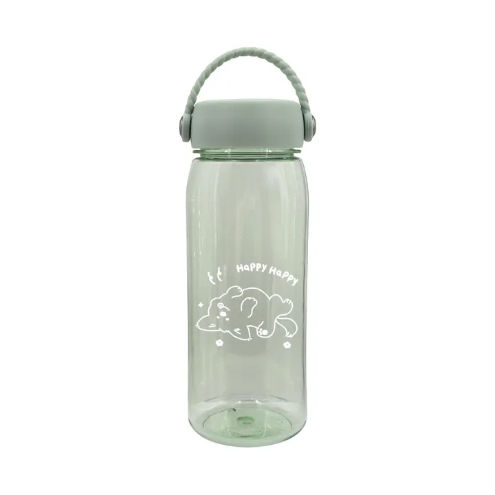Бутылка Miniso 0.5 л зеленый, винтовая, пластик