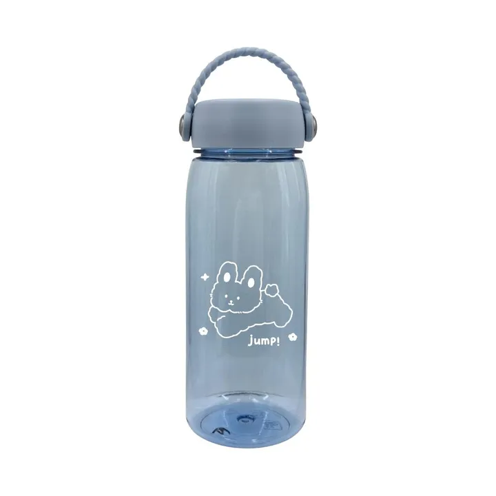 Пластиковая бутылка для воды с ручкой из серии Animal, 500 мл Miniso, 18,5 × 7,5 см, синяя